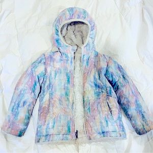 The North Face Girls mossbud swirl  jacket reversible jacket 3T